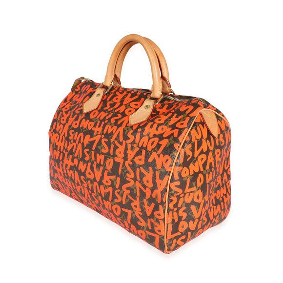 Louis Vuitton x Stephen Sprouse Orange Graffiti Monogram Canvas Speedy 30 - Picture 2 of 7